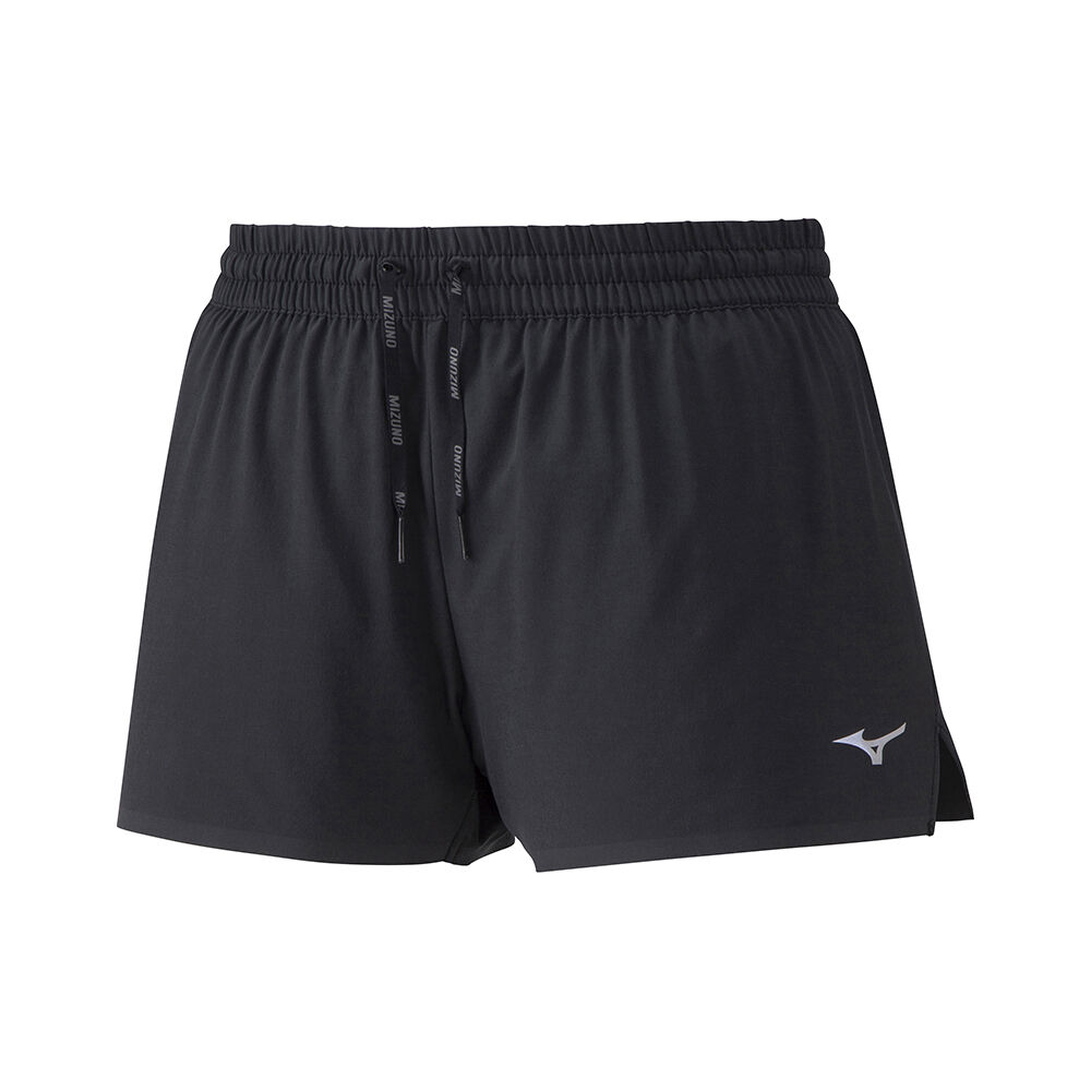 Womens Mizuno Aero 2.5 Running Shorts Black Philippines (HJSAOB341)